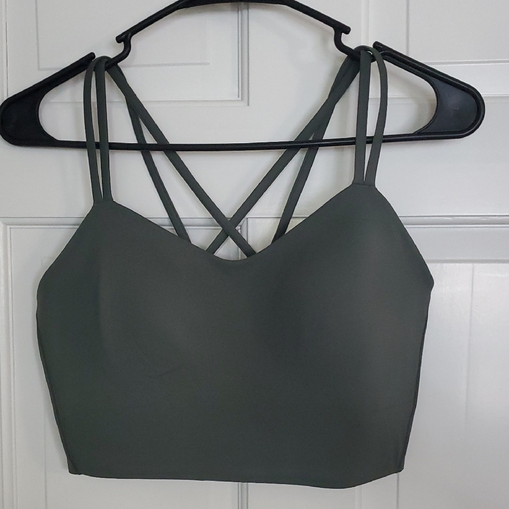 NWT Lululemon Like A Cloud Longline Bra Sz 4or6 B/C Palm Deco